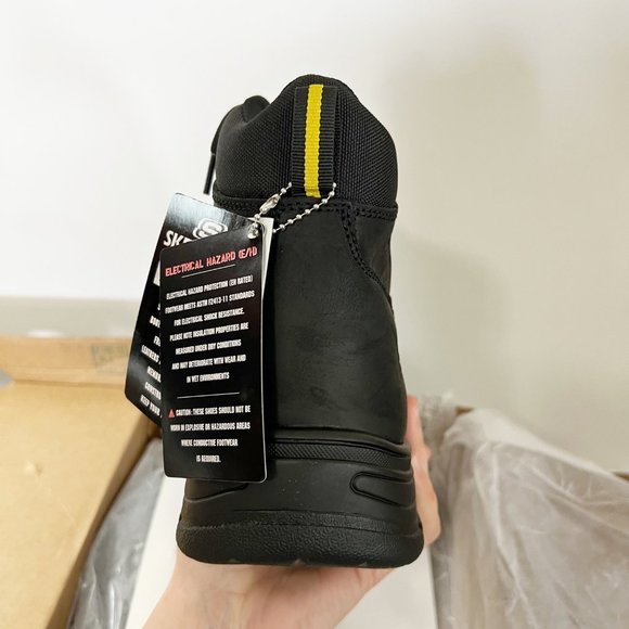 Skechers For Work Burgin Benafick Seel Toe Boots NIB Size 13